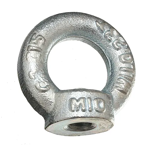 Ringmutter m10 2 stk blå