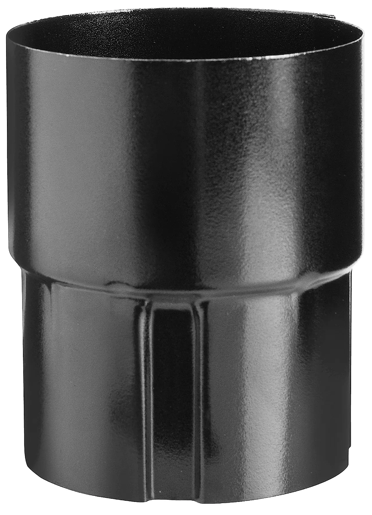 Skjøtemuffe 90 mm stål sort