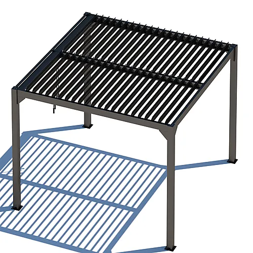 Pergola med tak Stavern sort