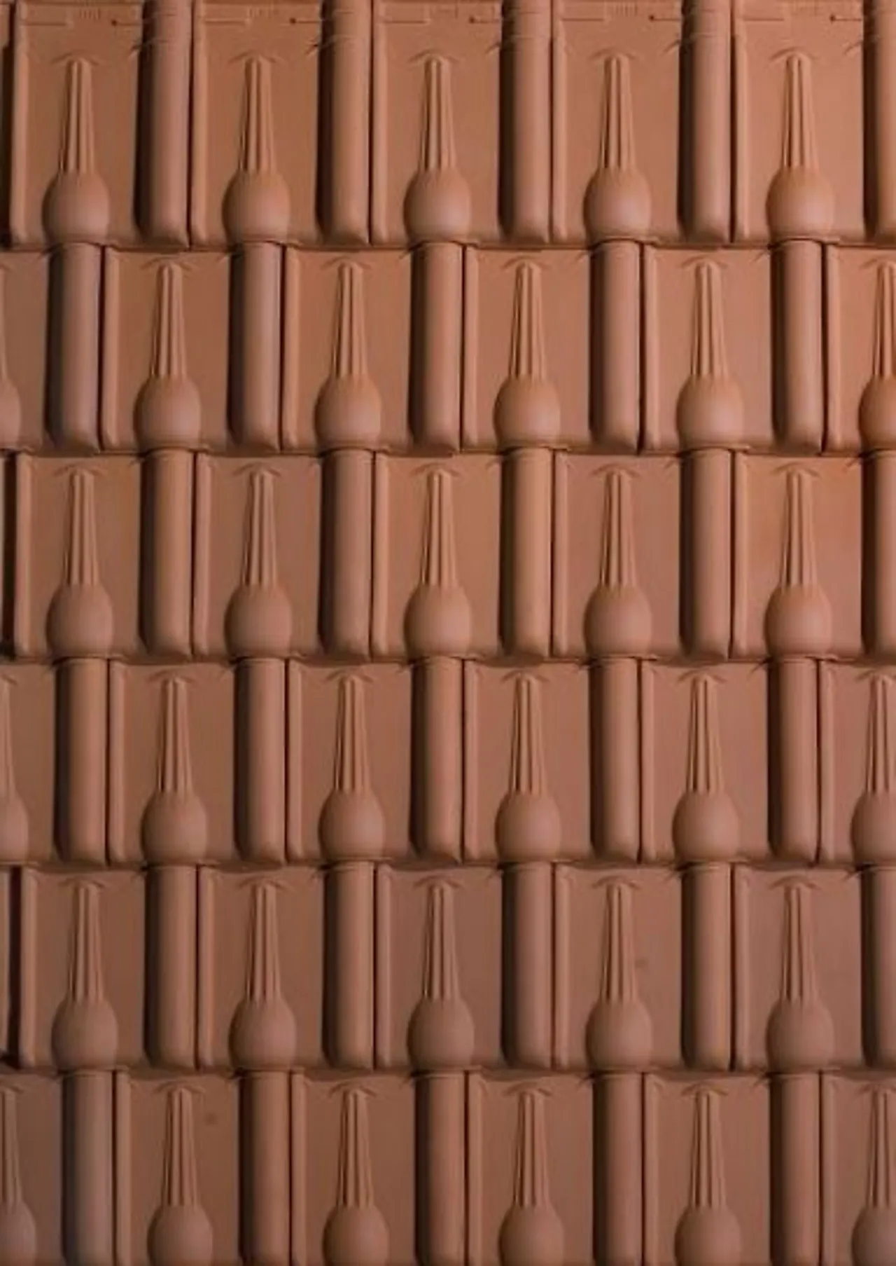 Takstein KDN Boulet naturell rød null - Normalstein - 2 - Miniatyr