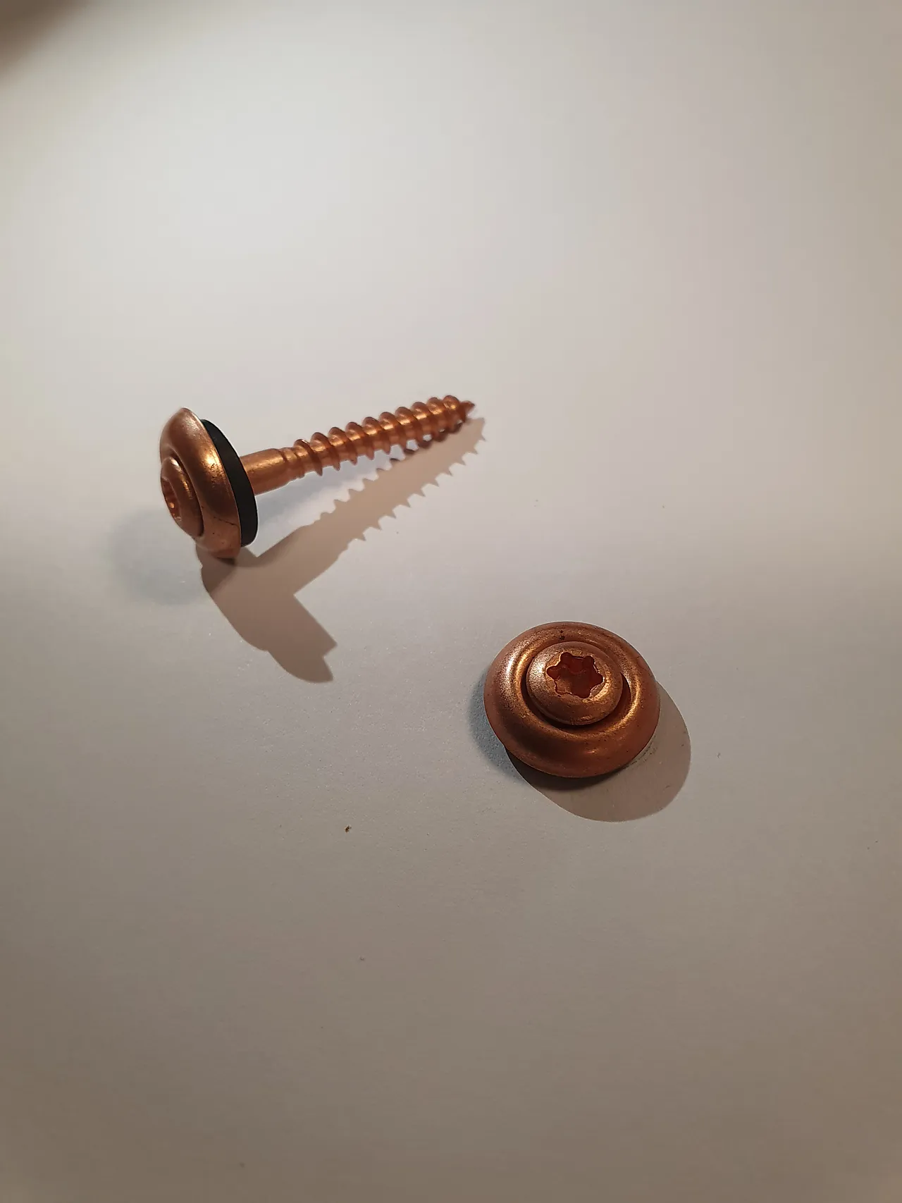 Skrue mfas-s mfas-s beslagskrue kobberbelagt