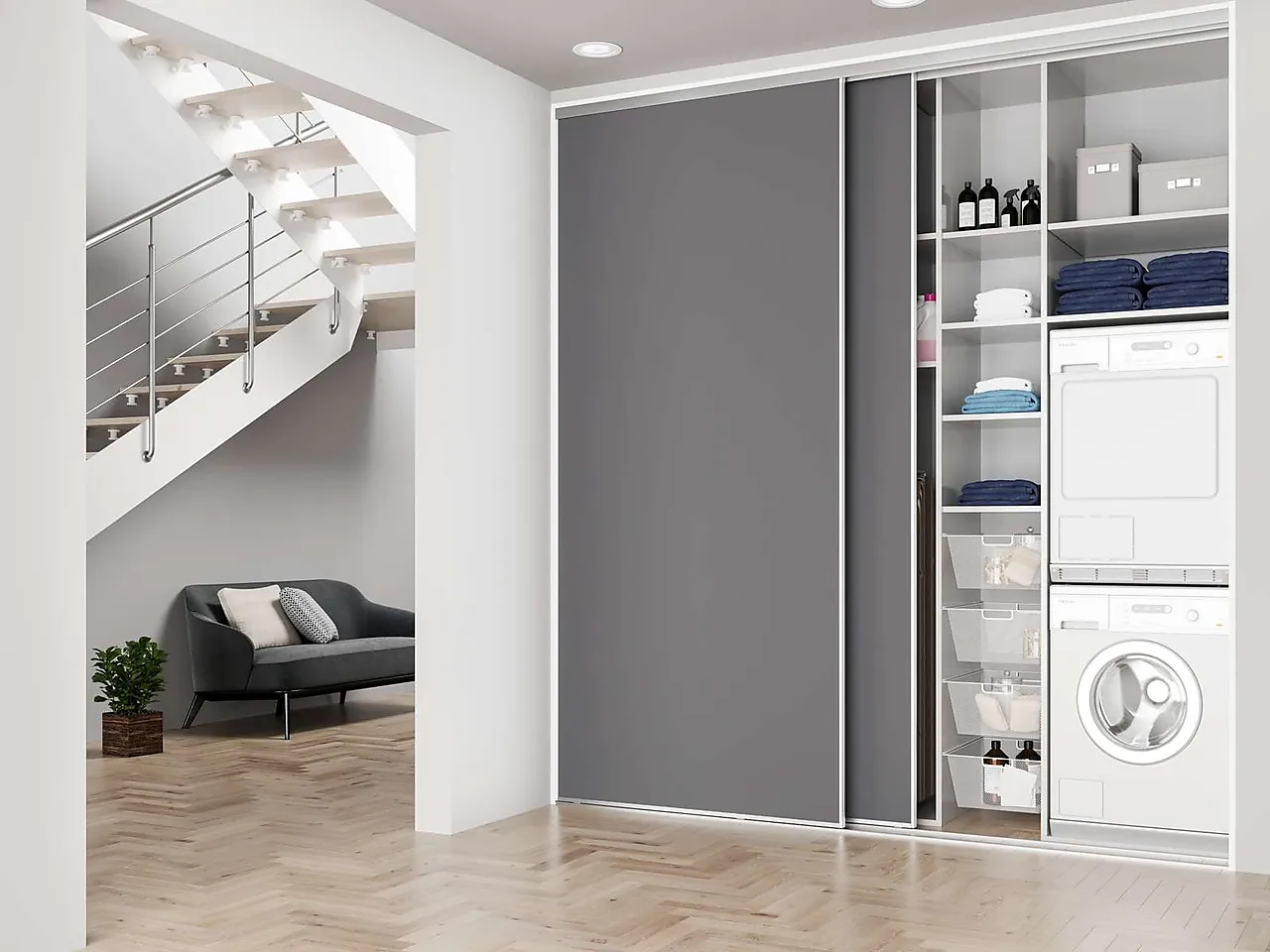 Skyvedørsgarderobe Essence