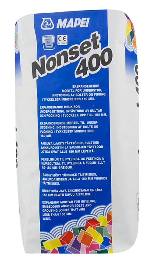 Mørtel ekspanderende understøp 150 mm 25 kg