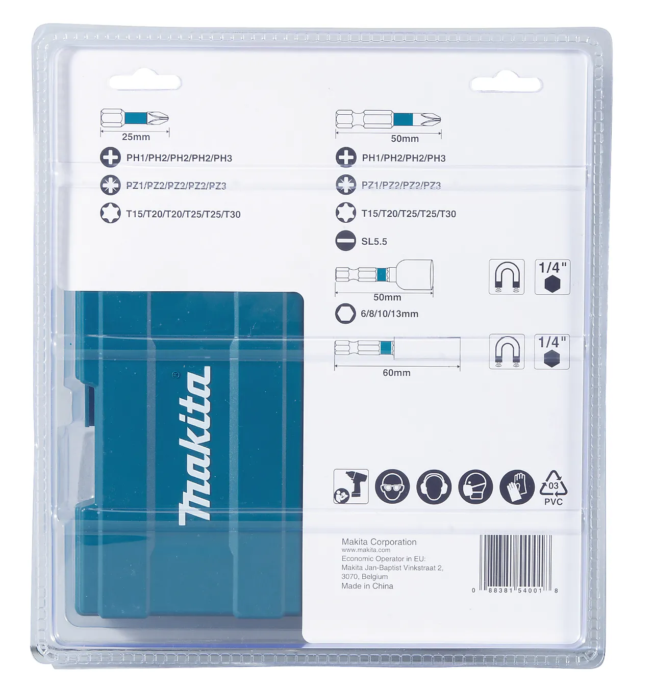 Bitssett B-66880 35 deler 1/4" null - null - 2 - Miniatyr