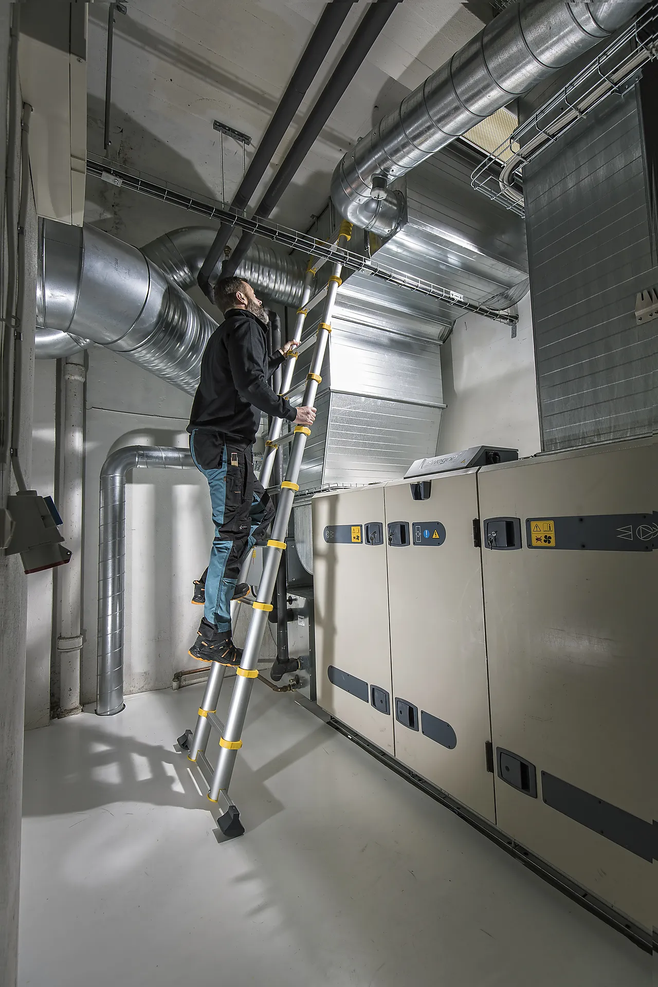 Teleskopstige tlp 4 meter m/stigefot null - null - 3 - Miniatyr