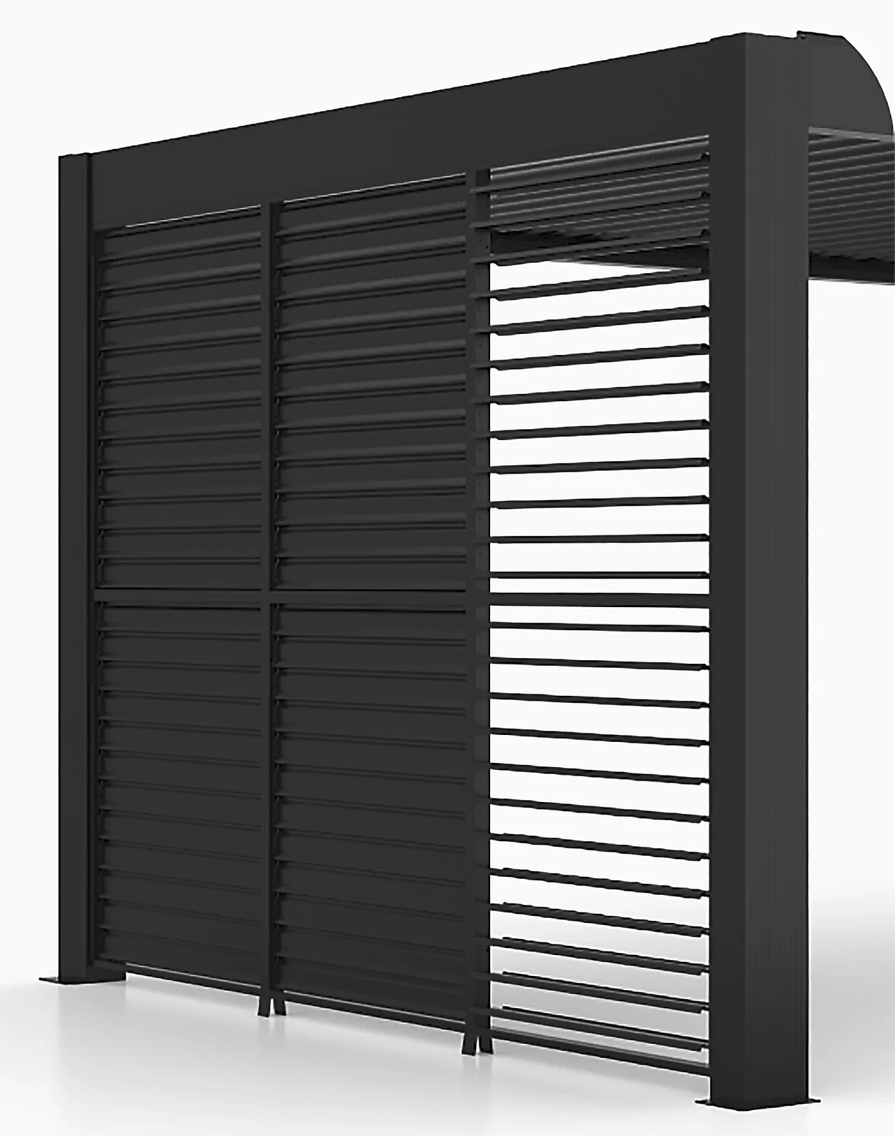 Sidepanel pergola lamell Sidepanel pergola lamell