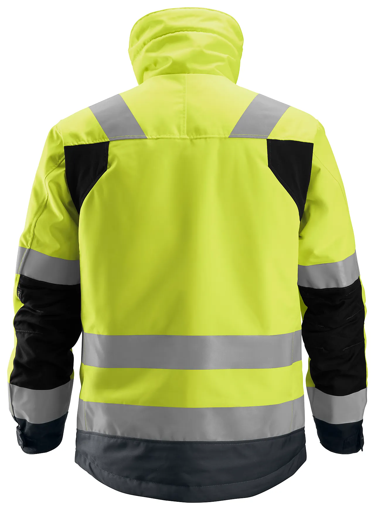 Vinterjakke high-visibility gul/mørk grå str XL null - XL - 3 - Miniatyr