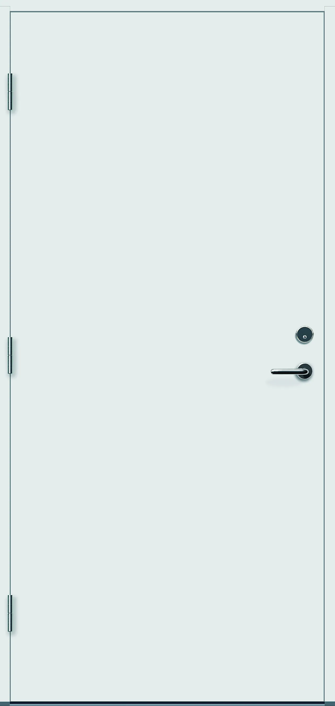 Ytterdør Sola hvit venstre 90x200 cm