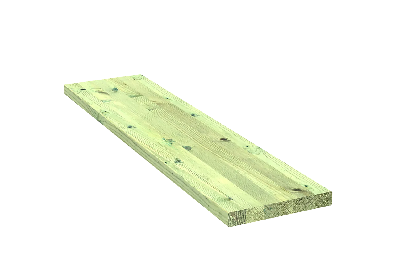 Trinn impregnert til trappevange Trinn impregnert til trappevange