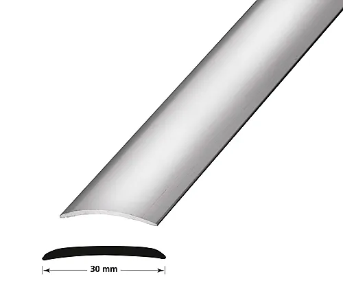 OVERG.LIST NR2 30MM SØLV.EL 2M BORRET M.SKRUER.