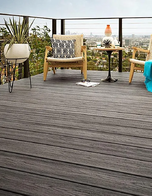 Kompositt terrassebord island mist 25x140x4880 mm