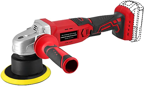 Q-Powertools poleringsmaskin 18 V 125 mm