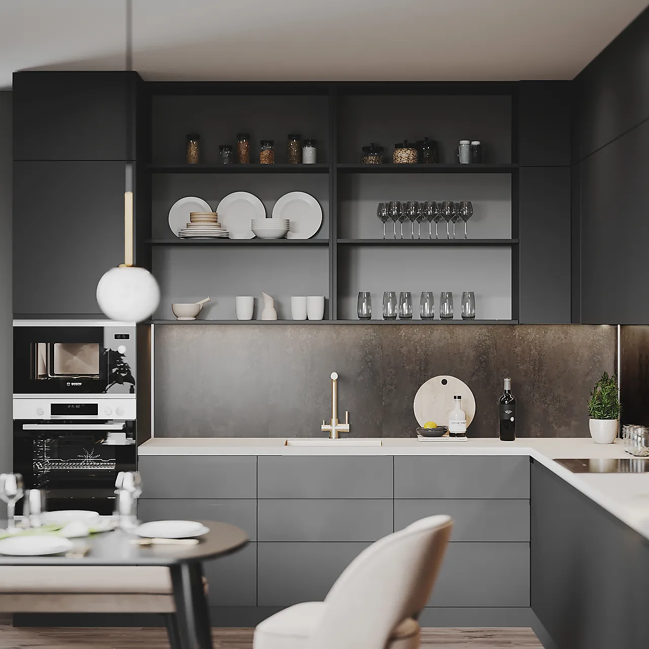 Smartpanel Kitchen L-Profil aluminium null - null - 2 - Miniatyr