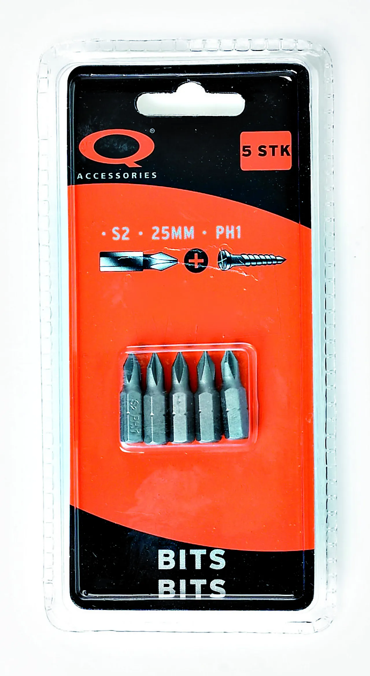 Q-tools bits pozidrive 2 / pz2 25 mm 5 stk Q-tools bits pozidrive 2 / pz2 25 mm 5 stk