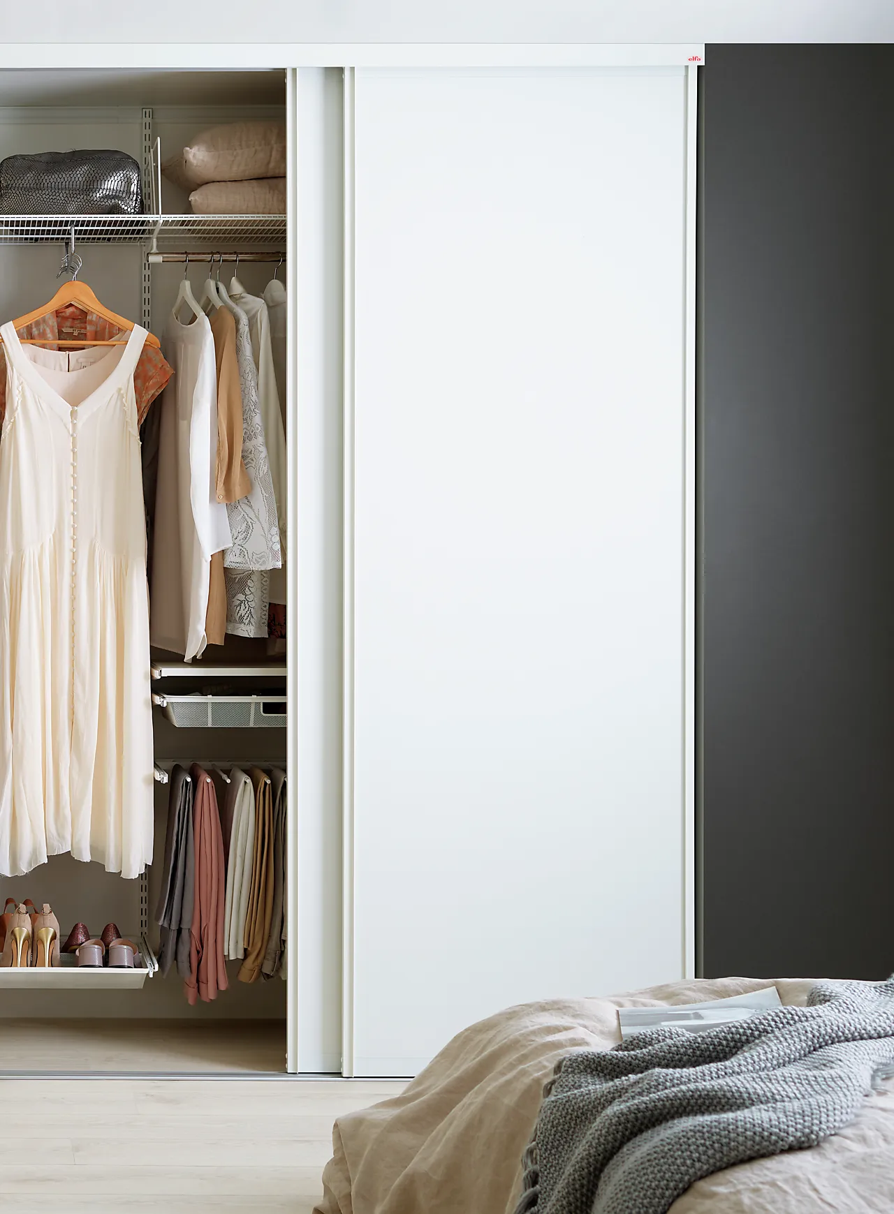 Garderobestang 25x25x1850 mm sølv null - null - 2 - Miniatyr