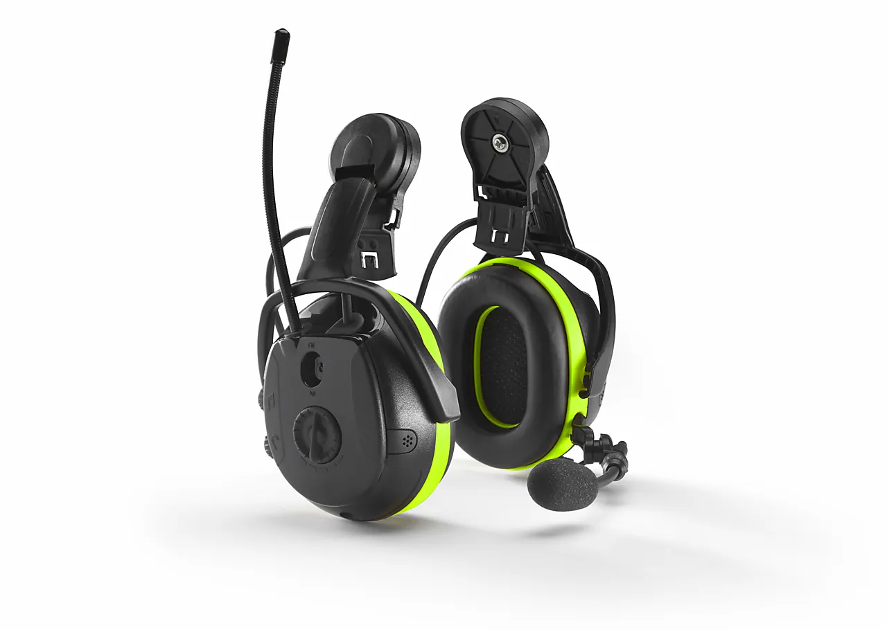Hørselvern bluetooth hjelmfeste
