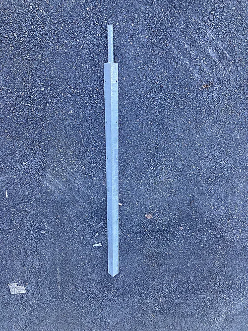 Mellomstolpe Fjell T40 L:1100Mm For Gjerde H:1000Mm T40Mm Profil