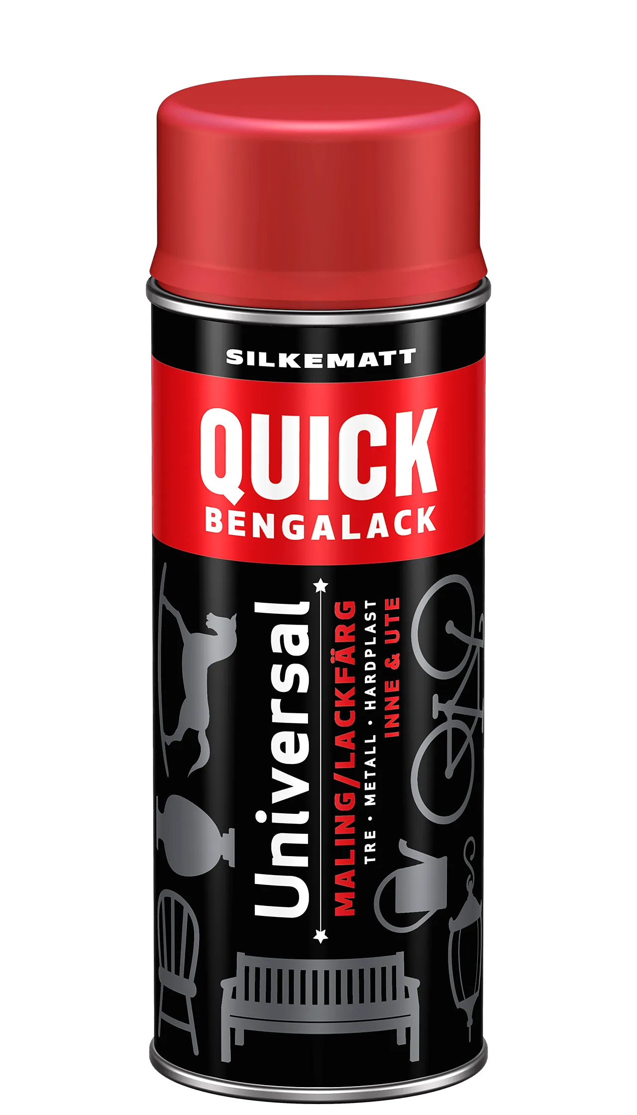 Bengalack spray varm korallrød 400 ml