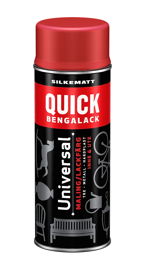 Bengalack spray varm korallrød 400 ml