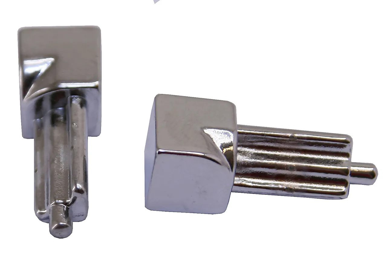 Hjørne innvendig polert alu 12,5mm pakke a 2 stk