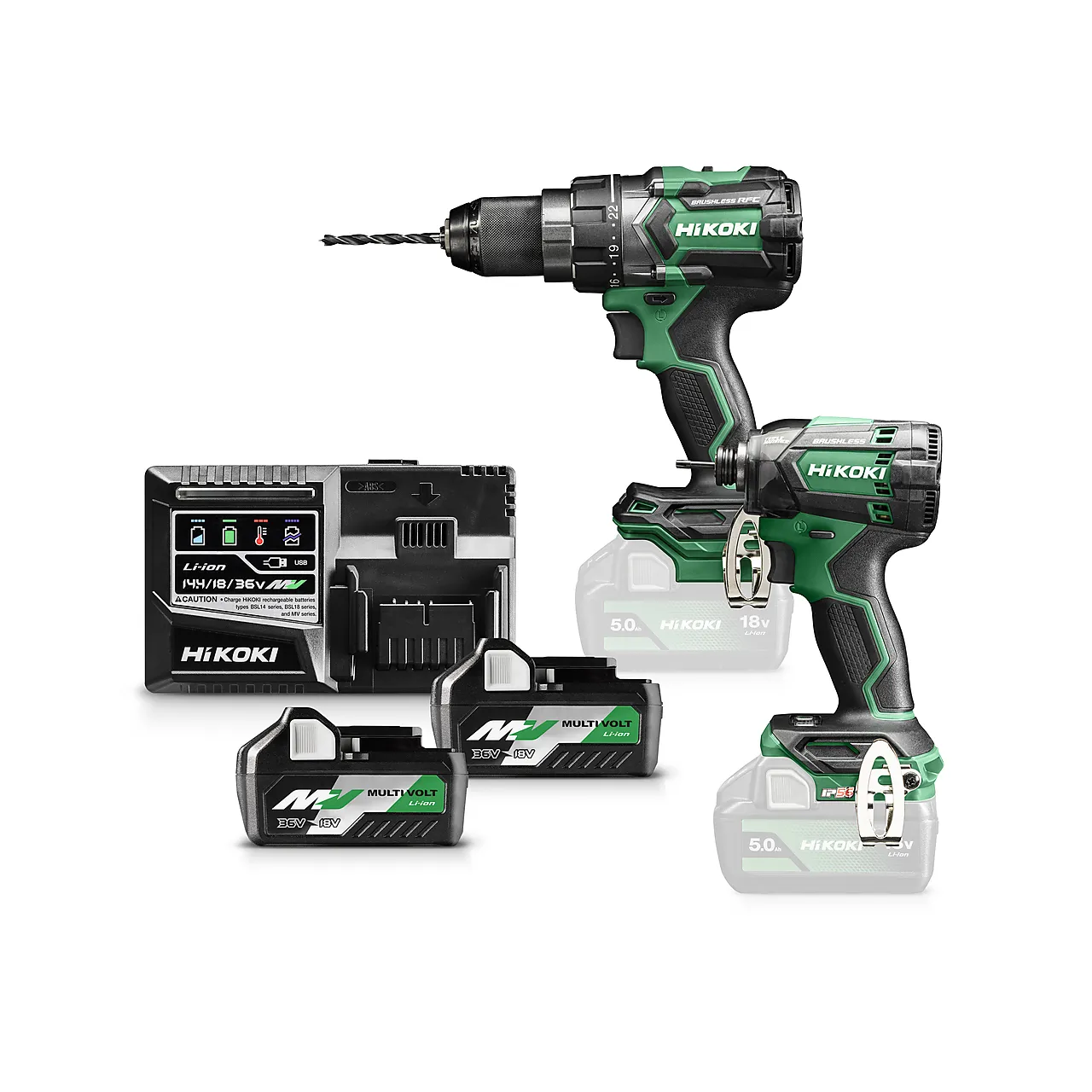 Verktøypakke kc18dc(ds/wh) hsc hikoki 18v 2xbsl36a18/uc18ysl3 Verktøypakke kc18dc(ds/wh) hsc hikoki 18v 2xbsl36a18/uc18ysl3