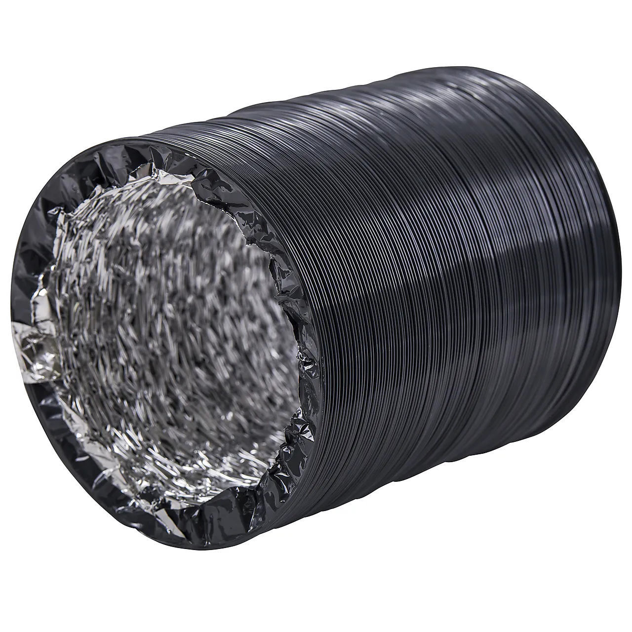 Slange 3 meter ø 125 mm mørk grå Slange 3 meter ø 125 mm mørk grå