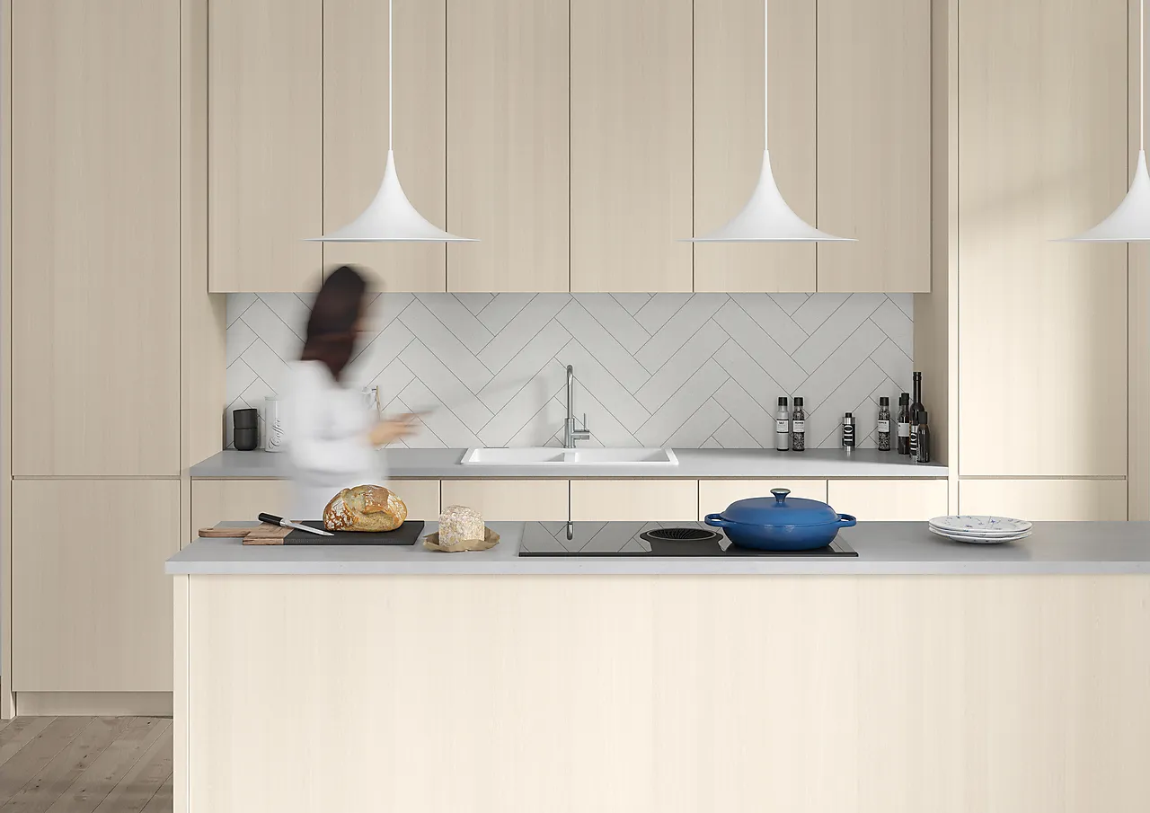 Benkeplate laminat A 5412 ST Lys Betong 29x3020x610 mm