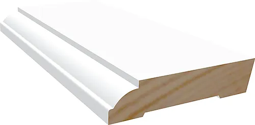 Gulvlist furu M434 hvit bomull S0502-Y 15x70x4400 mm