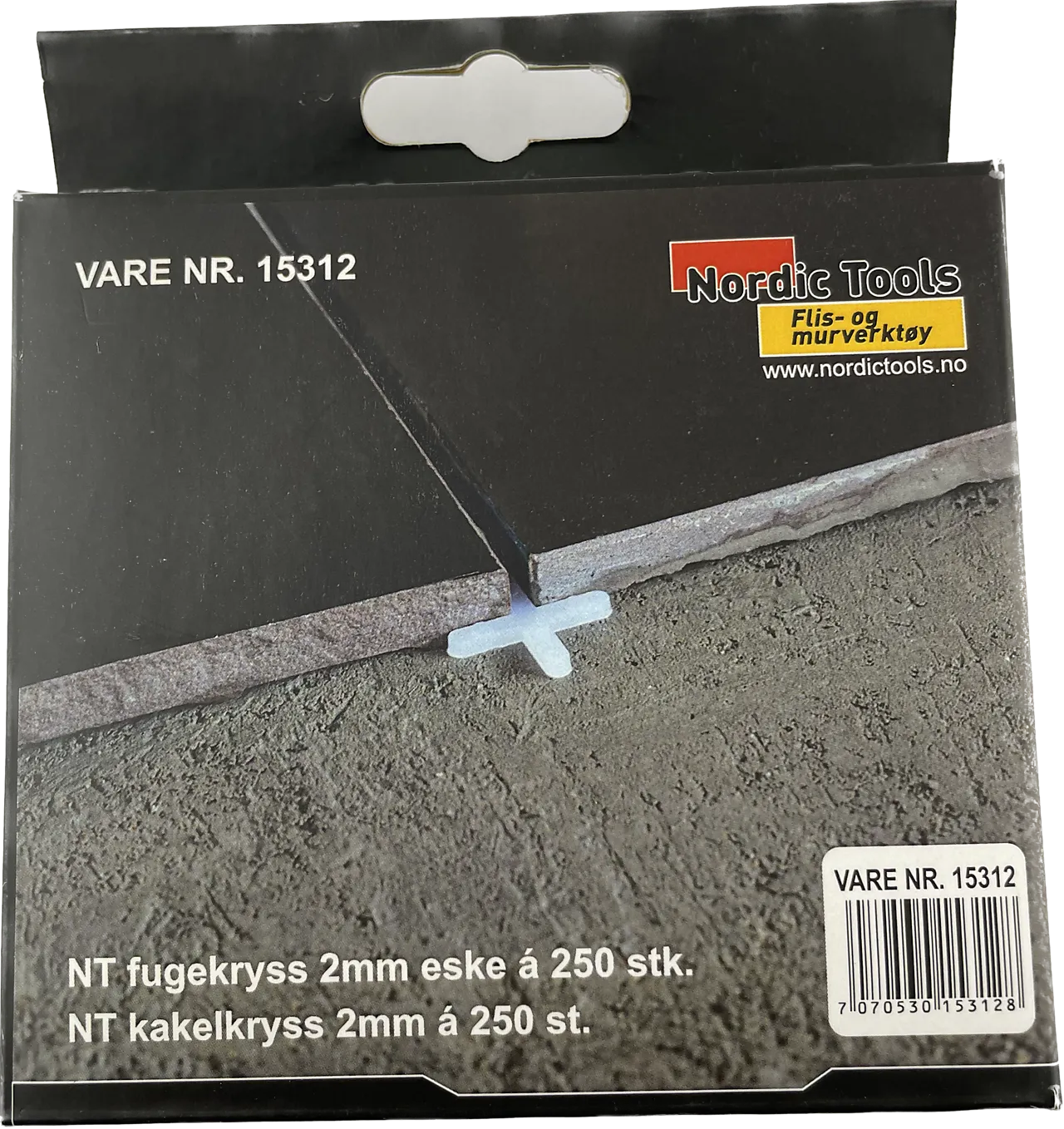 Fugekryss 2mm eske 250 stk null - null - 3 - Miniatyr