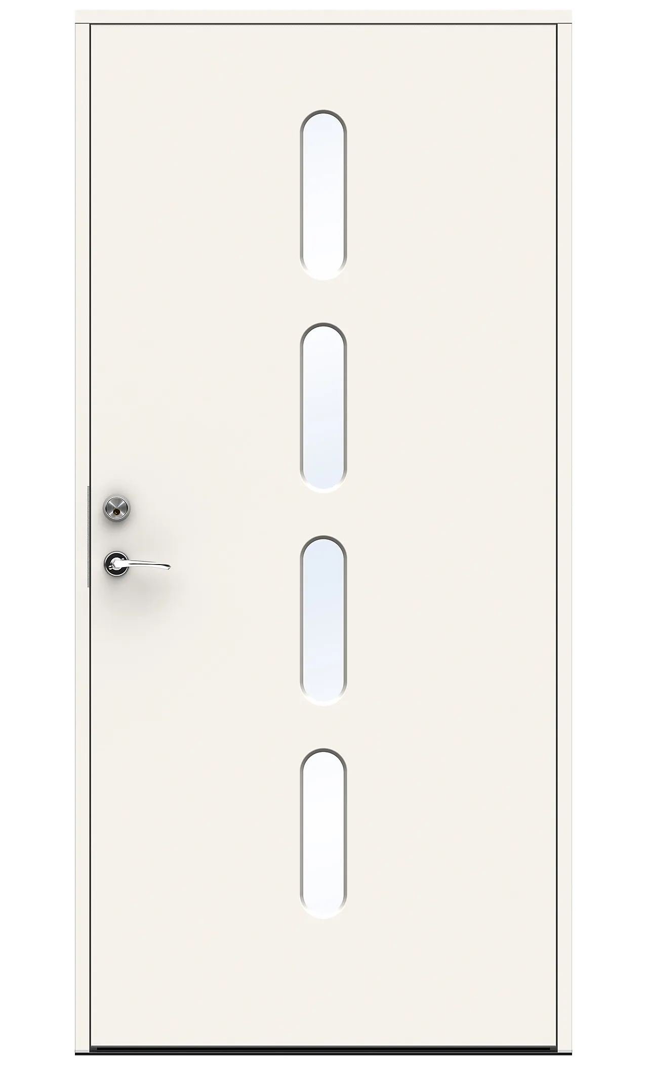 Beat ytterdør med glass 90x210 cm høyrehengslet hvit Beat ytterdør med glass 90x210 cm høyrehengslet hvit