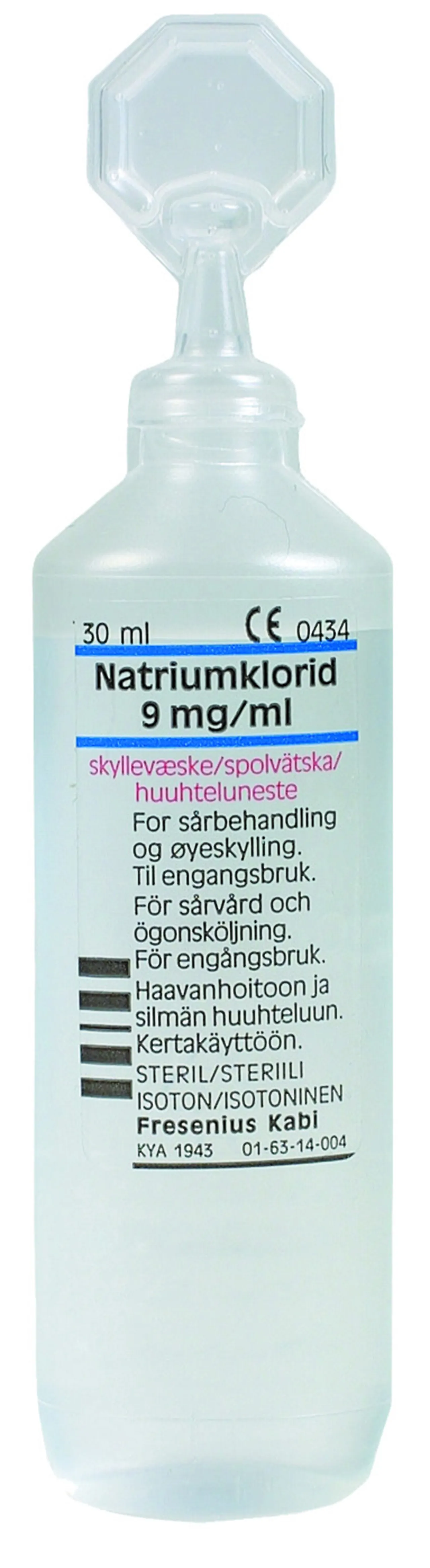 Øyeskyll 30 ml 0,9% natriumklorid løsning Øyeskyll 30 ml 0,9% natriumklorid løsning