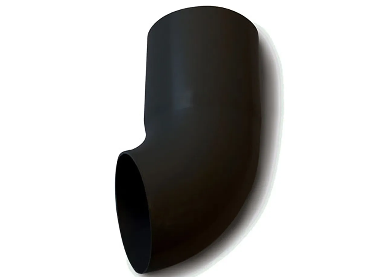 Utkast til takrenner 75 mm sort