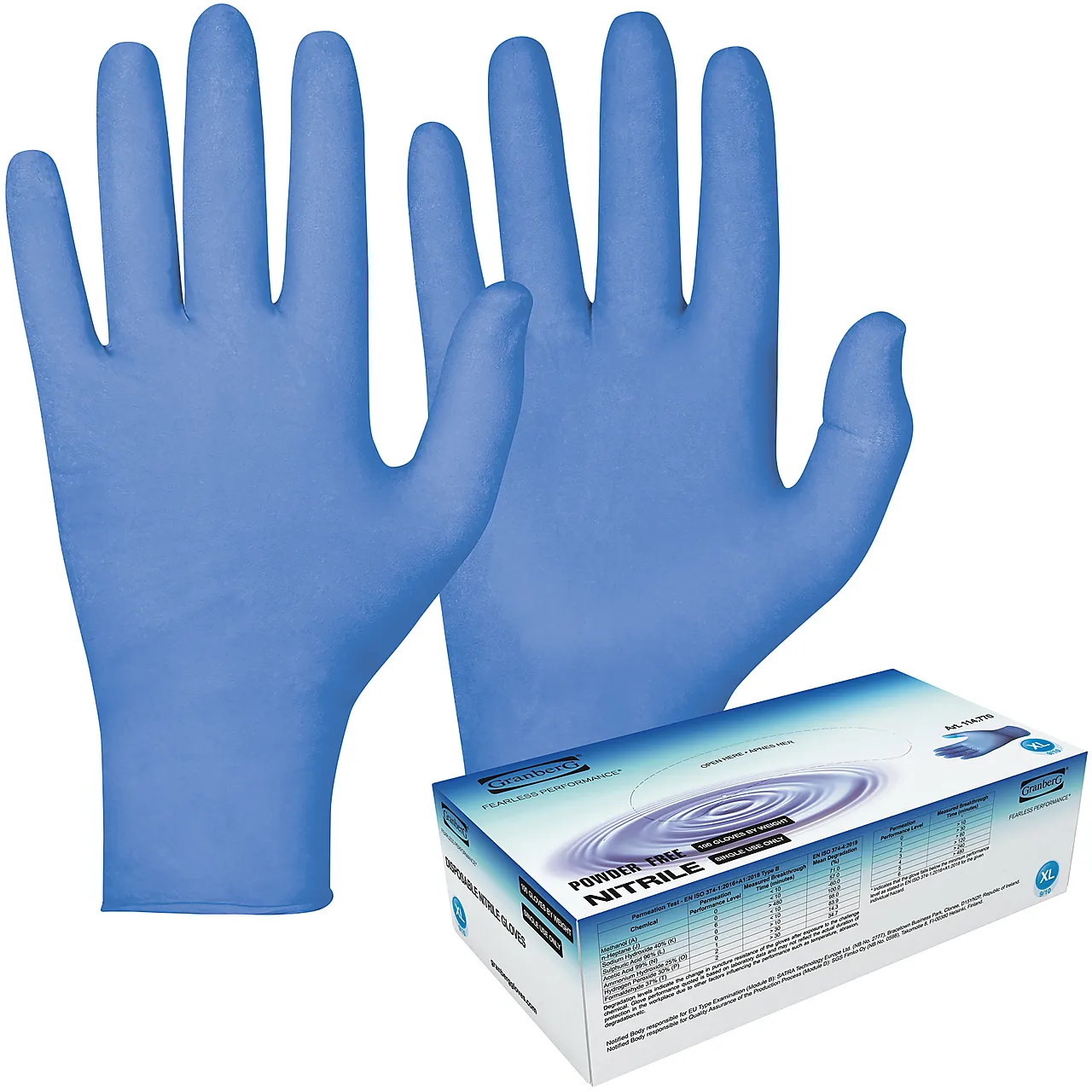 Engangshanske 114.770 Nitril pudderfri M Engangshanske 114.770 Nitril pudderfri M