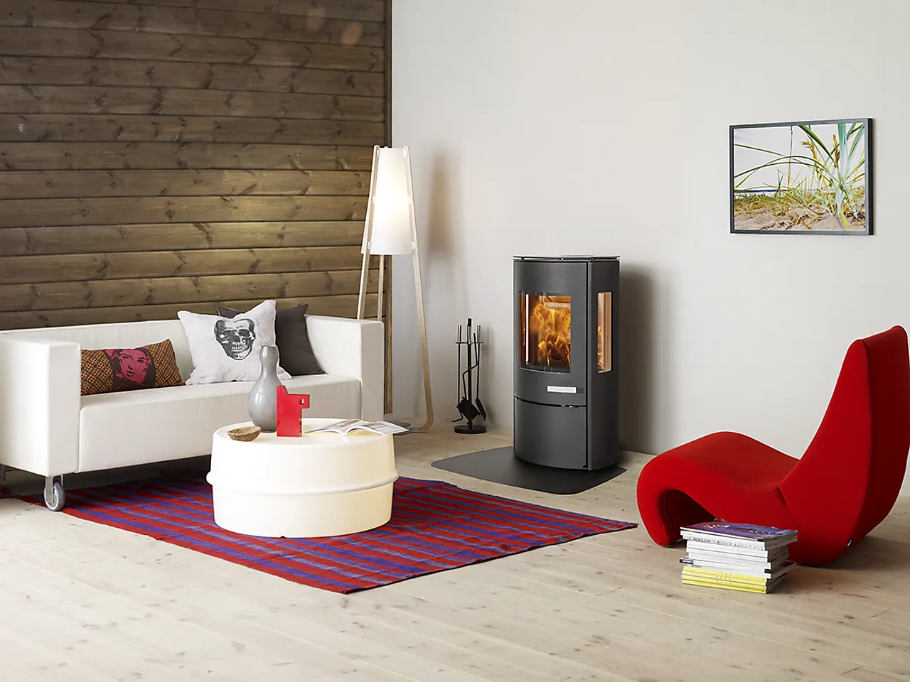 OPUS Ignis ECO vedovn med glass på tre sider