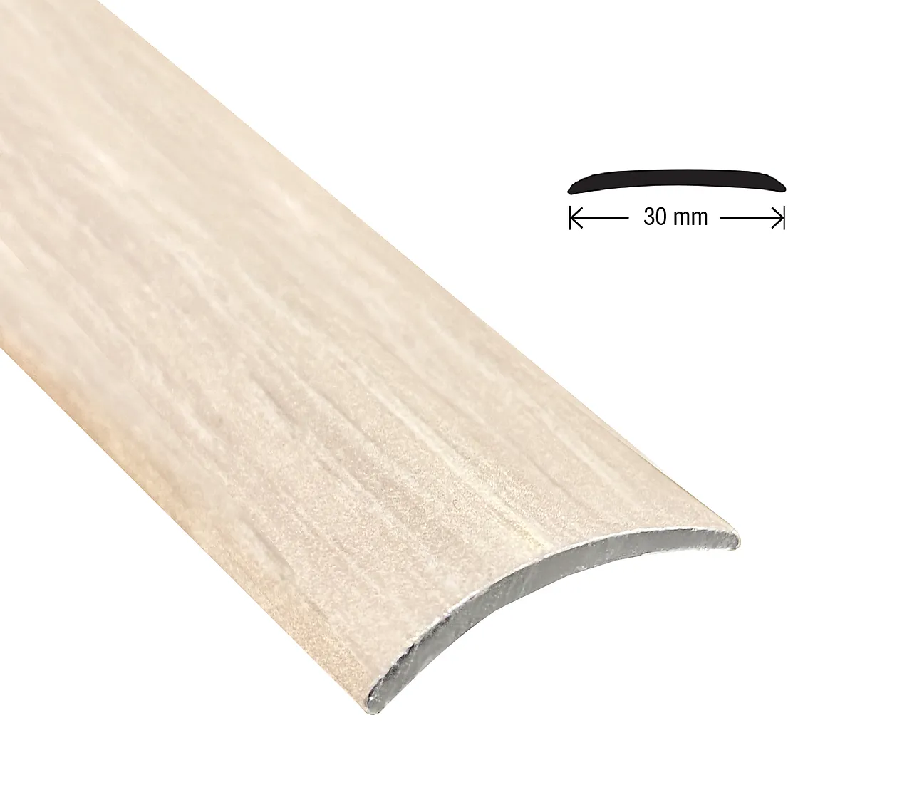 Overgangslist nr. 2 aluminium eik sand 2 meter null - null - 2 - Miniatyr