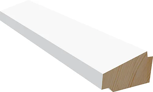 Taklist furu dobbelskygge M204 hvit bomull S0502-Y 21x34x4400 mm