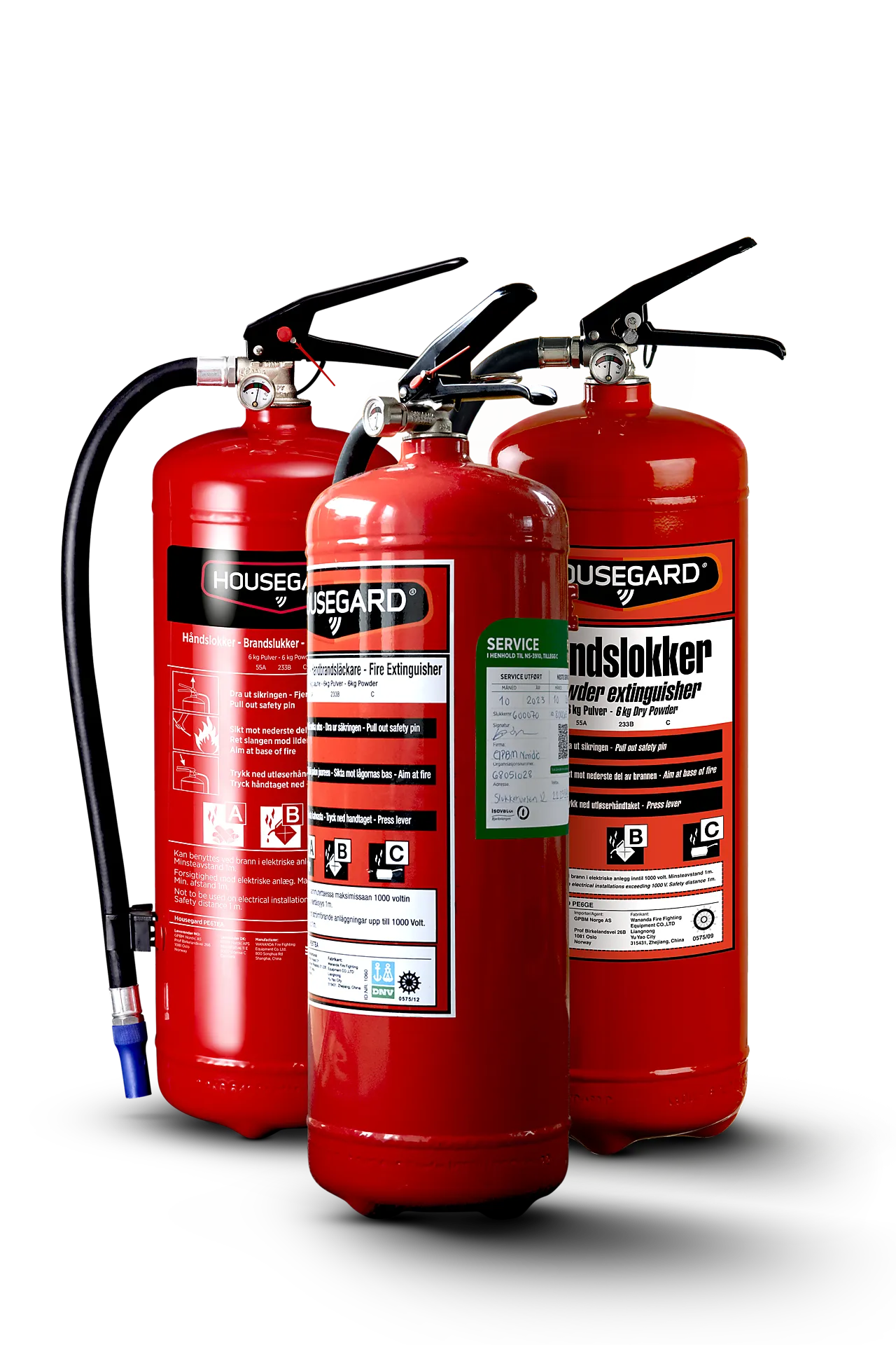 Housegard brannslokker pulver 6kg 43A 233B Housegard brannslokker pulver 6kg 43A 233B