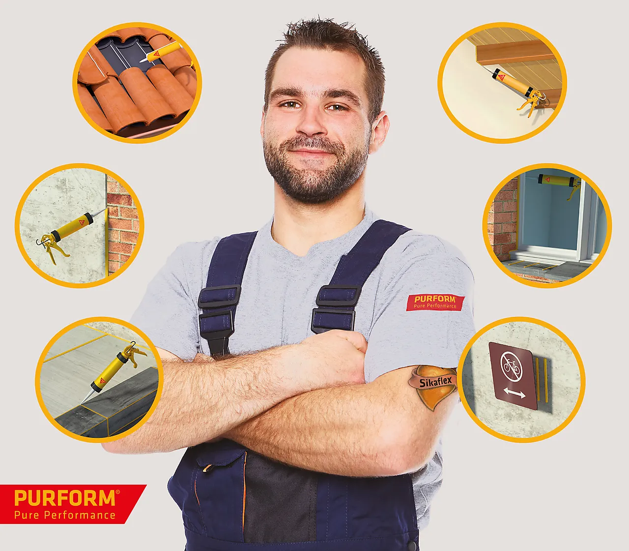 Fugemasse og lim elastisk 0,3 liter hvit null - null - 3 - Miniatyr