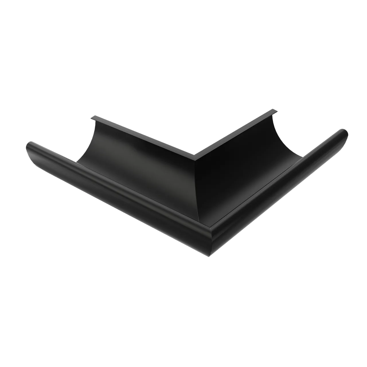 Rennevinkel til takrenne T120 mm utvendig 90 grader sort