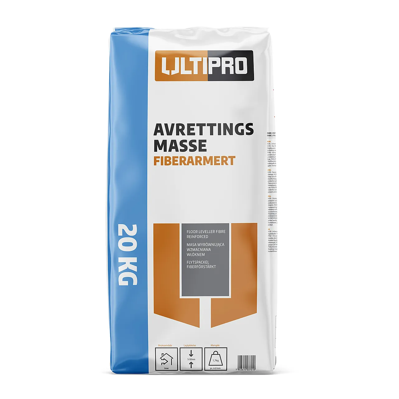 Avrettingsmasse fiber 20 kg Avrettingsmasse fiber 20 kg