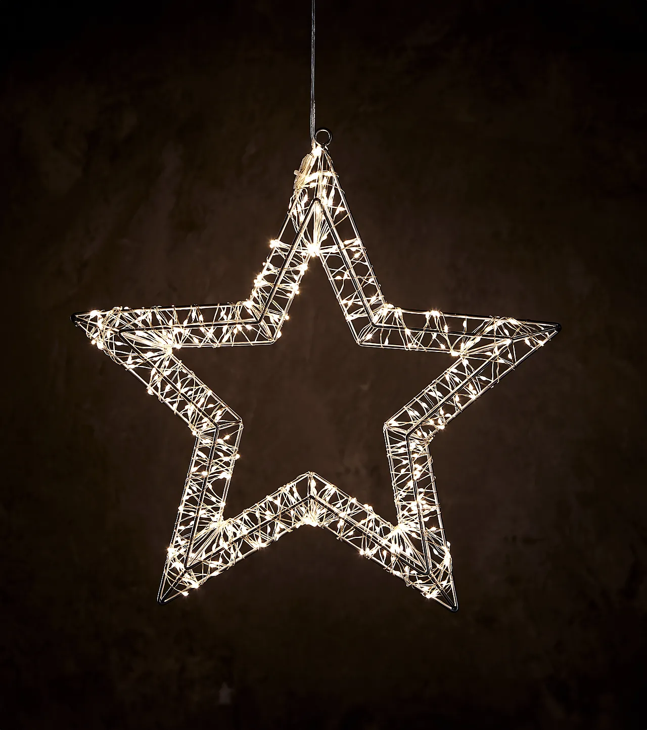 Lysstjerne metall med 480 LED 38x3,5x36,5 cm Lysstjerne metall med 480 LED 38x3,5x36,5 cm