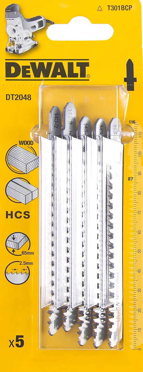 Stikksagblad for tre/kartong/laminat 116 mm