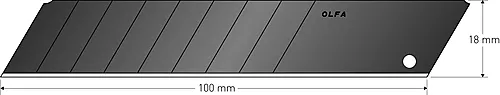 Olfa avbrytbart blad 18 mm LBB-50B