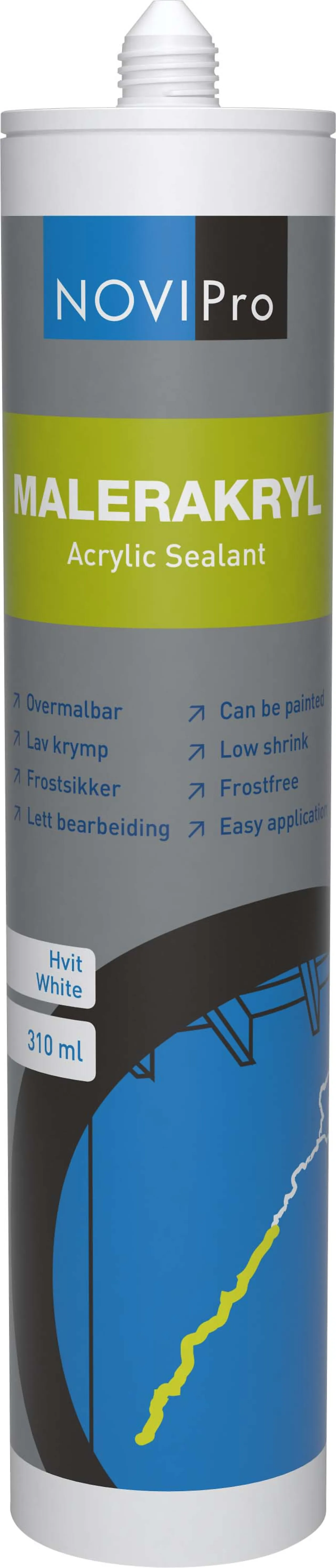 Malerakryl 310ml hvit Malerakryl 310ml hvit