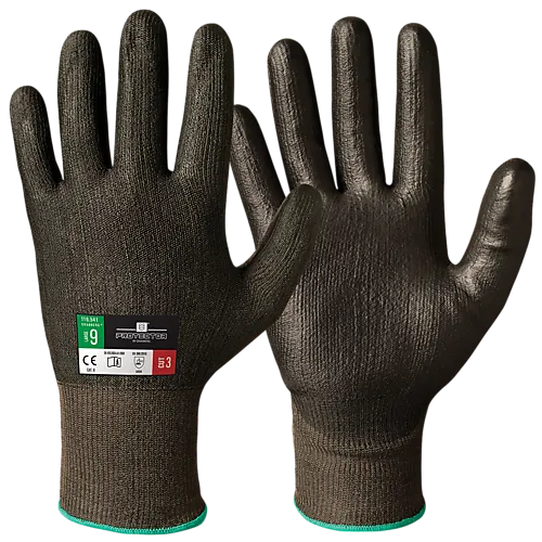 Hanske kutt 3 svart pu str 11 protector