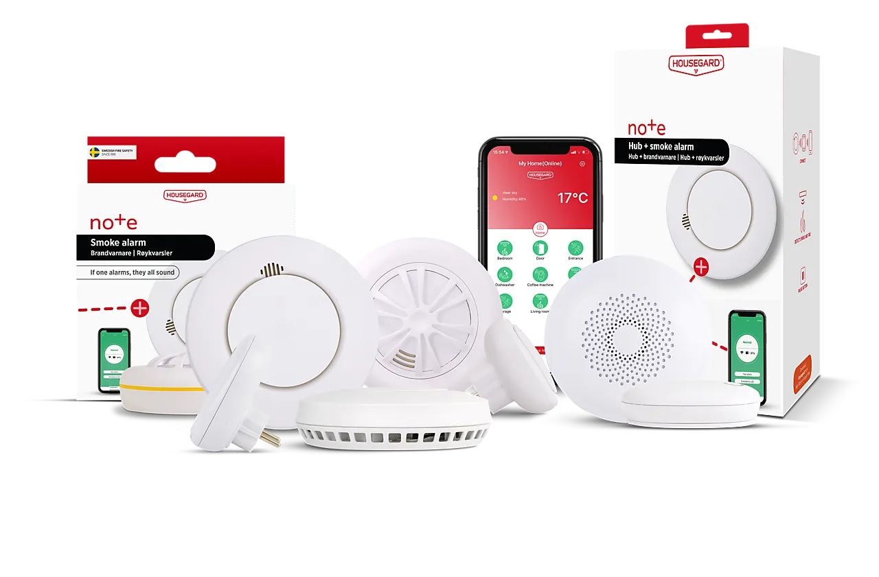 Hub og røykvarsler Note startkit null - null - 2 - Miniatyr