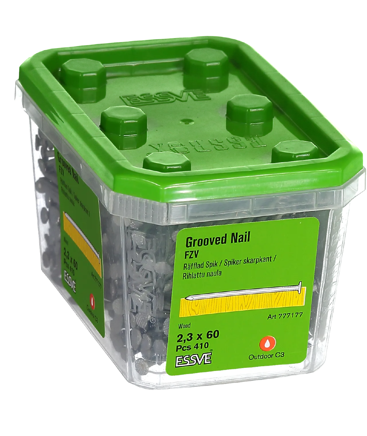 Spiker skarpkant 2,3x60 fzv-410 varmforsinket stål Spiker skarpkant 2,3x60 fzv-410 varmforsinket stål