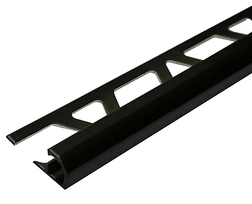 Hjørnelist 10mm alu svart 2,7m