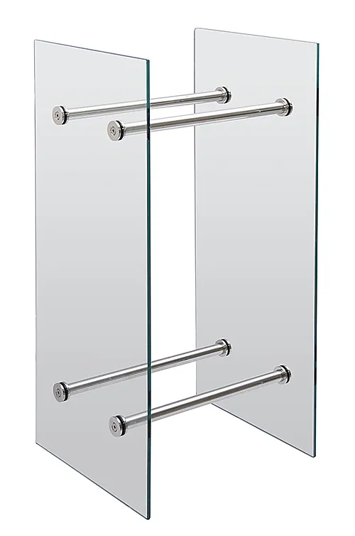 Vedstativ glass høy