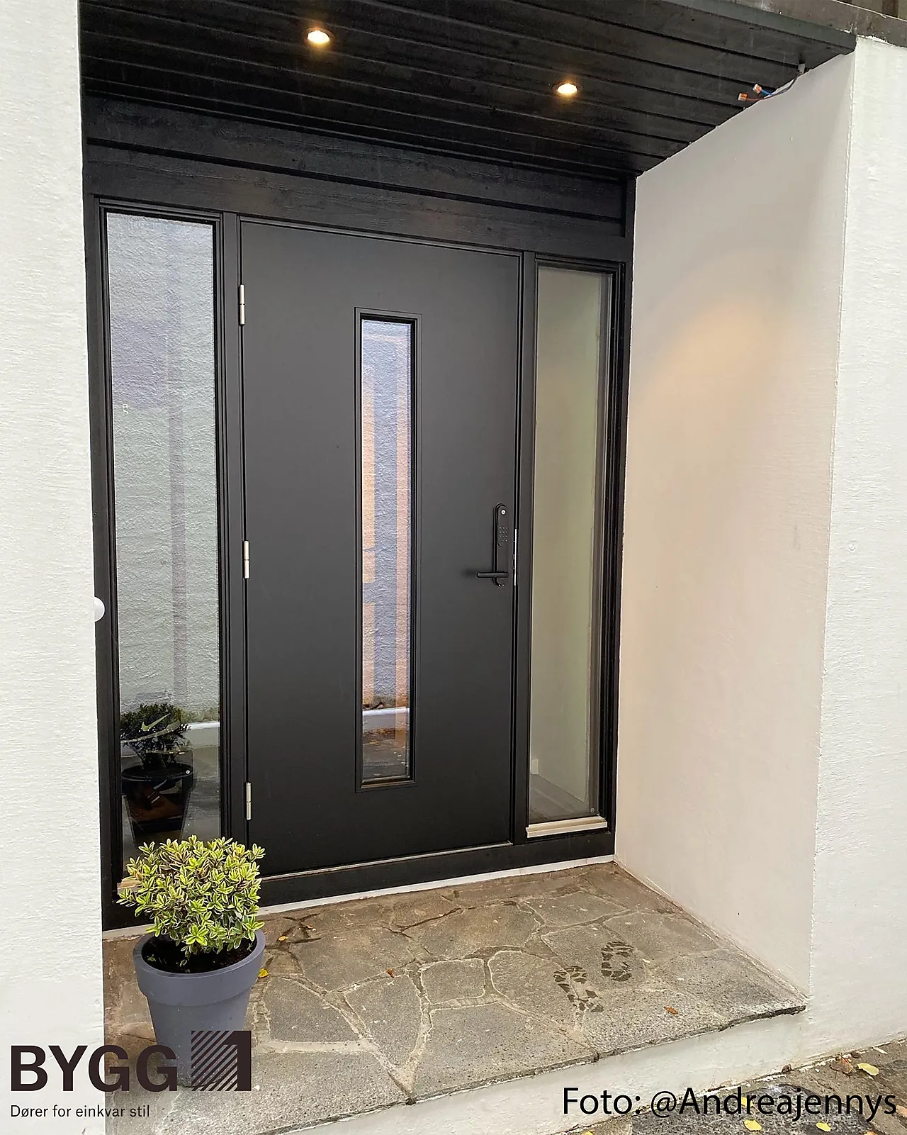 Dør yd sf s-1 gl klart 5x21 sor ncs s 9000-n null - null - 2 - Miniatyr